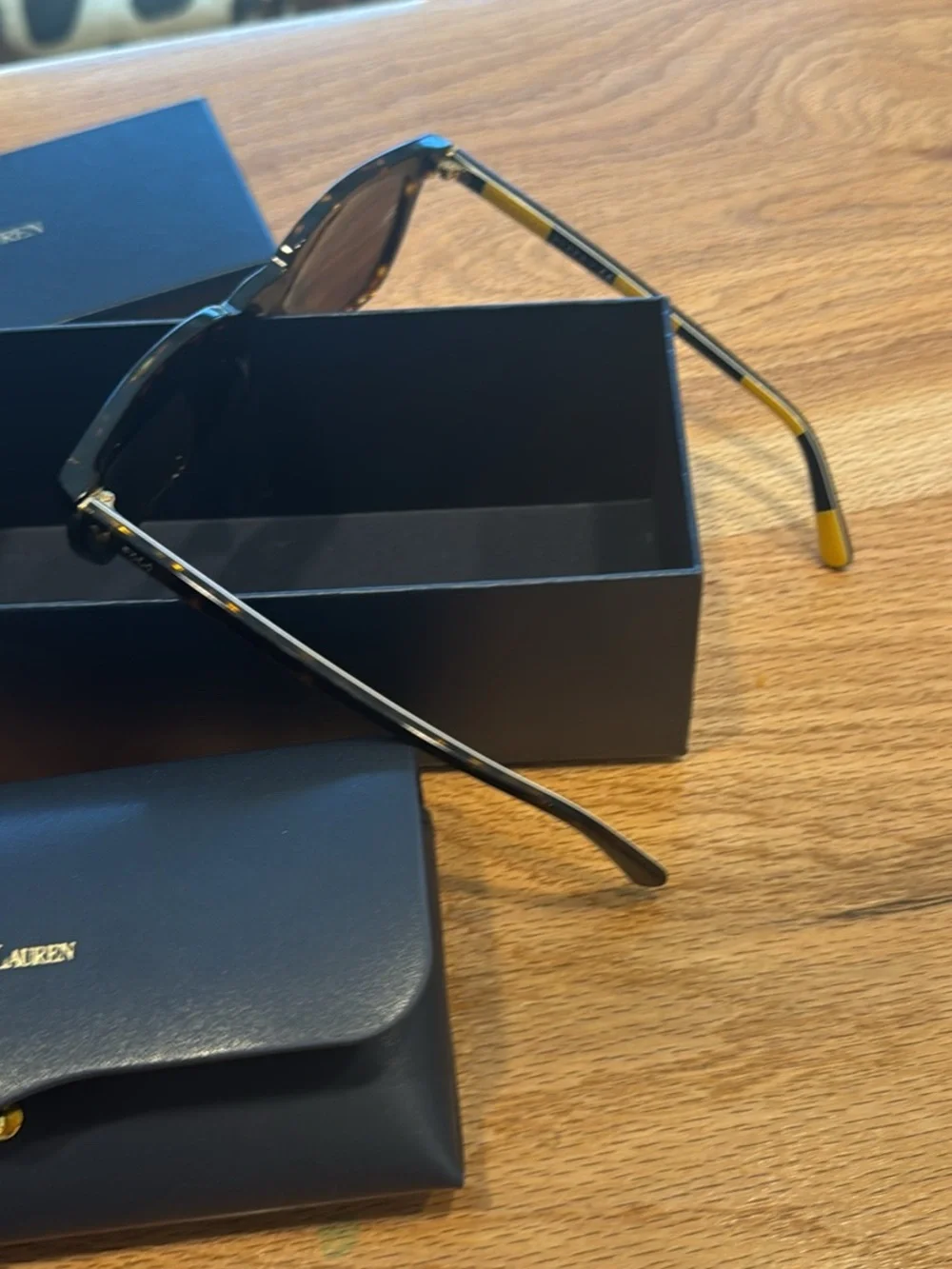 Polo by Ralph Lauren Men’s Tortoiseshell Frame Sunglasses with Brown Lenses